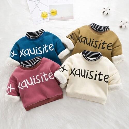 New Arrival Baby Girls Sweatshirts Winter Spring Autumn Child Hoodies Long Sleeves Sweater Kids Thicken T-shirt Clothes