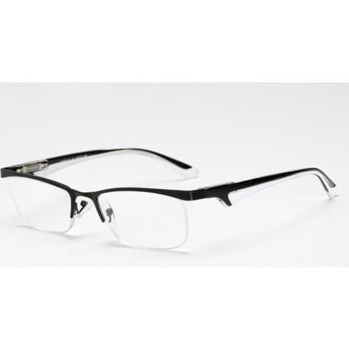 Steel Spring Legs Fashion Sport Style Clear Glasses Prescription Lens Medical Optical Frame For Men Women Unisex Younger+1.0~4.0