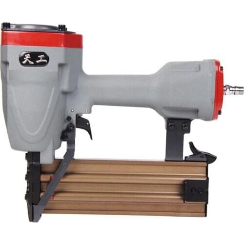 ST64 Pneumatic Nail Gun Home Air Stapler Pneumatic Steel Nail Gun Concrete Nail Gun PVC Wiring Duct Nailer Nail Length 18-64MM