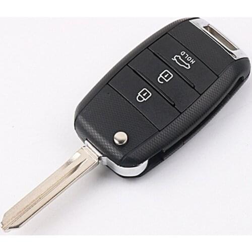 DAKATU Right blade Flip Folding Remote Key Case Shell for KIA K2 K3 K5 Carens Cerato Forte Car Fob Cover Housing