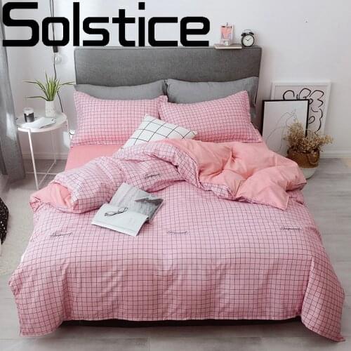 Solstice 2020 Youth Bedding Sets Bed Sheet Duvet Cover Pillowcases American Style Silky Comfortable Single Bed Size 3/4pcs