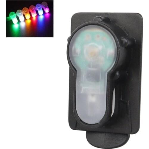 Tactical Signal Light Molle Clip Outdoor Survival Lamp For Hunting Vest Belt Waterproof Bike Helmet Safety Rescue Strobe Light