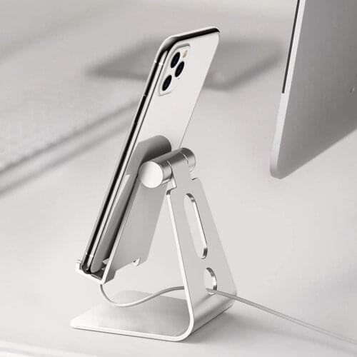 Metal Cell Phone Stand Universal Mobile Phone Desktop Holder Aluminium Alloy Tablet Bracket Support for Home Office