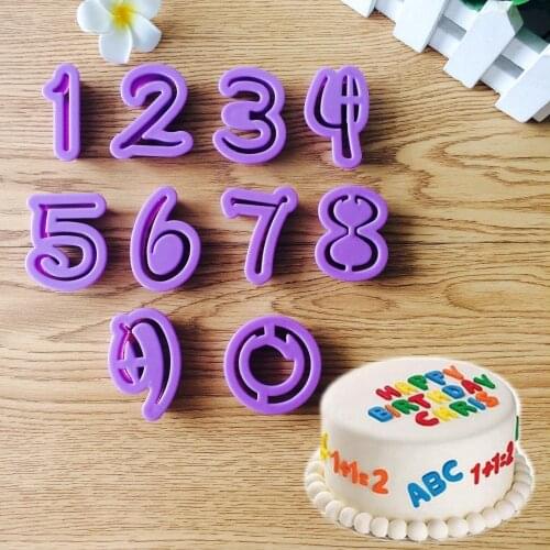 0-9 Number Shape Cake Cookie Cutter Fondant Cake Decorating Tools Baking Cake Decoration Mold Cake Molds Pastry Tool