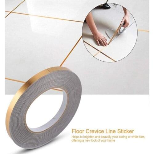 1pcs 1cmx50MM Home Decoration Tile GapSelf-Adhesive Tape Floor Wall Seam Sealant Waterproof
