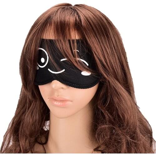 1pc Black Mask Bandage on Eyes for Sleeping Emotion Sleep Mask Sleeping Eye Mask Black Eye Shade Sleep Mask