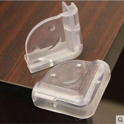 2pc freeshipping baby safety product glass table corner guards angle form solid rubber desk corners protector security