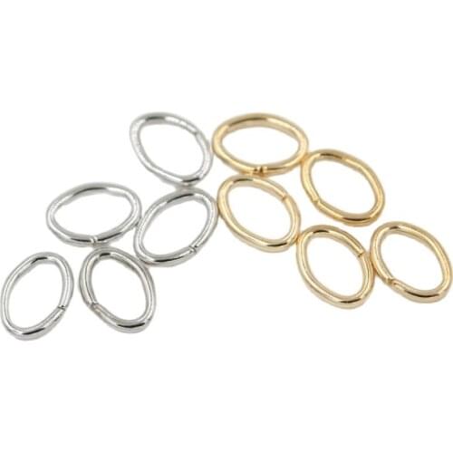 300pcs Iron Oval Jump Rings Split Ring DIY Jewelry Findings Accessories for Women Men Handmade Earrings Bracelet Making Wholesal