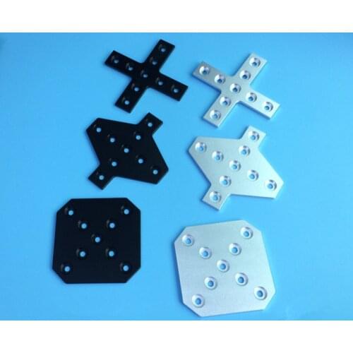 3D printer accessories 2020 aluminum profile X-type connection plate 2020 corner bracket connection strip aluminum bracket