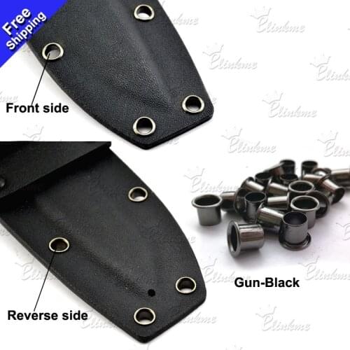 500pcs/bag, #8-8-7.2 1/4" Gun_black Pure copper nail Kydex Holster nail knife scabbard nail Kydex sheath rivets.DIY