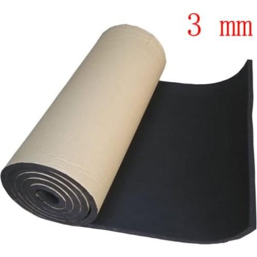 50x100cm 3mm Car Soundproof Deadening Heat Noise Insulation Warm Foam Pad Sound Thermal Proofing Pad