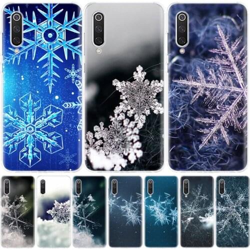 Snow Snowflake Winter Cold Silicon Phone Case For Xiaomi Redmi Note 10 9 8 9S 8T 7 6 5 6A 7A 8A 9A 9C Pro Customized Cover Coque