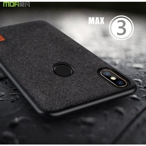 For Xiaomi Mi Max 3 Case MOFi Mi Max 3 Fabrics Case Xiaomi Mi Max 3 Pro Silicone Edge Mi Max3 Full Cover Back Case 6.9