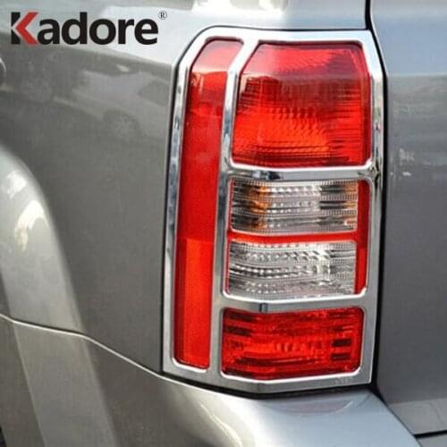 Fit For Jeep Patriot 2007-2017 ABS Chrome Rear Back Light Lamp Cover Trim Tail Light Sticker Frame 2pcs Car-Covers