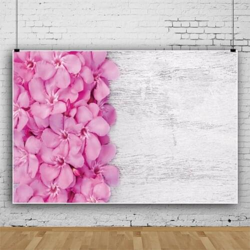 Beautiful Flowers Wood Board Wall Backdrops Artistic Photos Background Decorations for Wedding Ceremony Party Photography Props