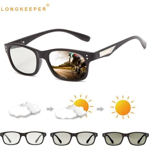 Classic Photochromic Sunglasses Men Polarized Chameleon Glasses Male Change Color Sun Glasses Male Driving Goggles Eyewear UV400