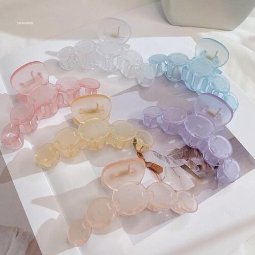 Korean Hair Clips for Women Hair Claw Elegant Colorful Solid Color Claw Clip Girls Hairclip Hair Barrettes Hair Accessories New