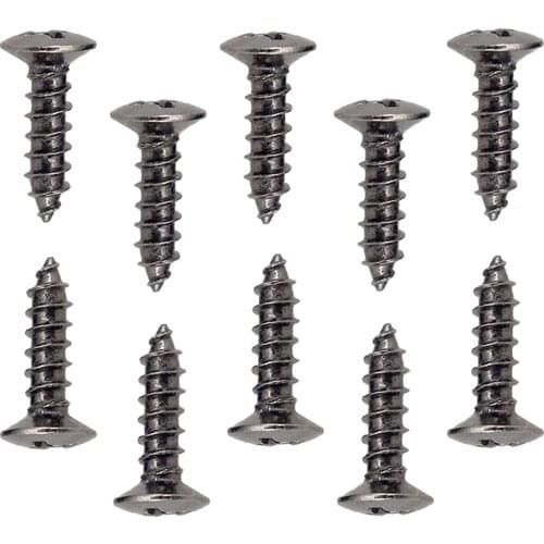 BLACK Guitar Pickguard Scratchplate Mounting Screws - Package of 50pcs, 3mm