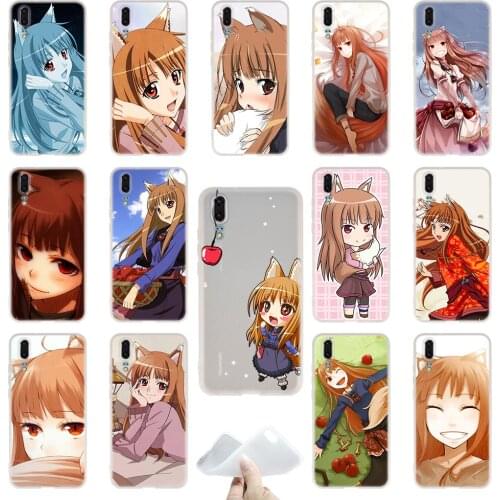 Wolf and spice TPU Cover Phone Cases Soft For Huawei P40 P30 P20 Pro P10 P9 Lite p30lite p40lite P samrt Z 2020 2019