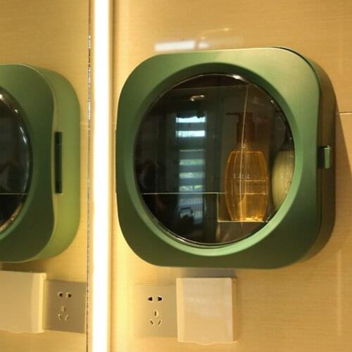 Perforation-Free Wall-Mounted Storage Rack Bathroom Creative Layered Storage Rack Household Cosmetics Dustproof Storage Rack