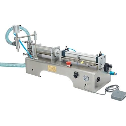 New 110V/220V G1WY Horizontal Pneumatic Liquid Filling Machine for Shampoo/Oil/Drink/Cosmetic 10-100ml