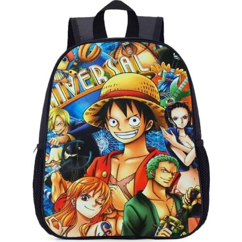 New Bandai One Piece Chopper Cartoon Children Backpack Girl Cute Casual Bag Kindergarten Baby Boys Cartoon Schoolbag Kids Gift