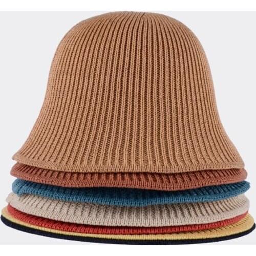 Fashion Wild Fisherman Hat Summer Breathable Foldable Straight Pot Bucket Female Small Eaves Simple Striped Sunhat