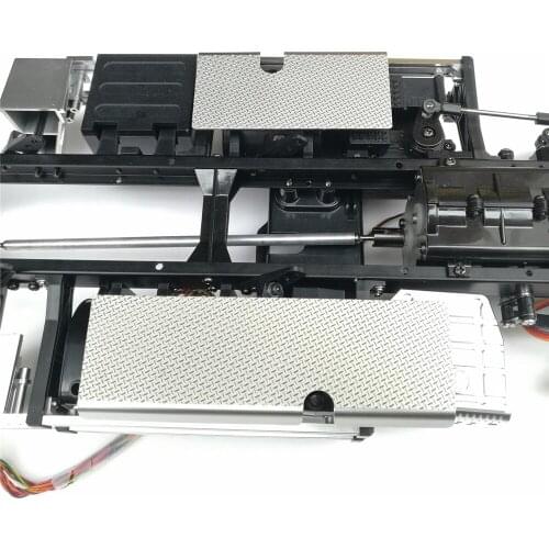 ​ Stainless Steel Plate Fuel Tank Plate for 1/14 TAMIYA RC Trailer Tractor Truck ACTORS SCANIA 56360 VOLVO Upgrade Parts