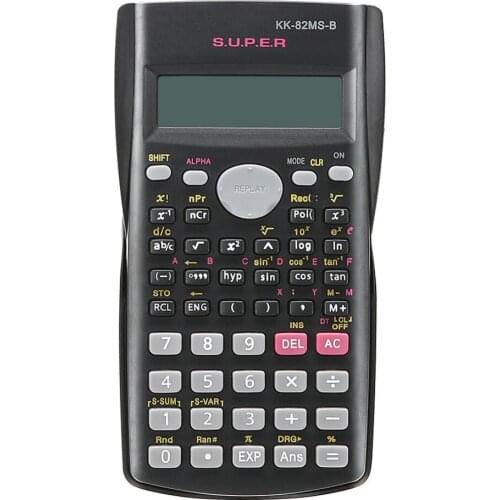 Handheld Students Scientific Calculator 2 Line Display 82MS-A Portable Multifunctional Calculator for Mathematics Teaching