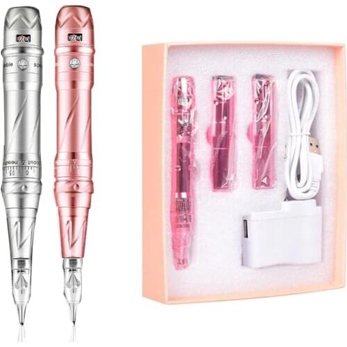 Professional Eyebrows Tattoo Machine Wireless Permanent Makeup Tattoo Pen Rechargeable Tattoo Gun with battery