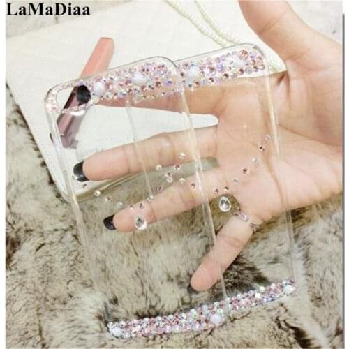 Luxury Crystal Rhinestone Bling Cases For SamsungS6 S7 S8 S9 S10 S11 PLUS Lite Note 5 8 9 10 Clear Glitter Soft Phone Case Cover
