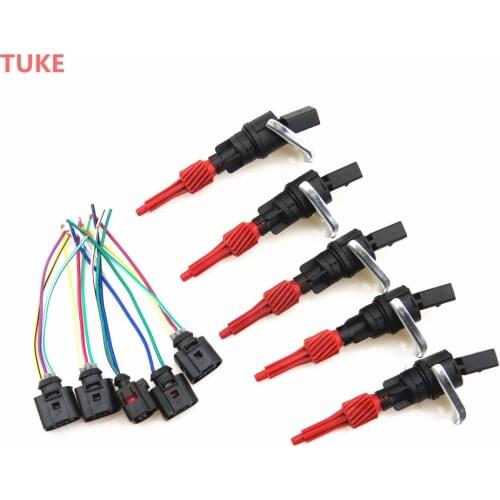 RWSYPL Qty5 Odometer Speed Sensor + Cable Plug 1H0 919 149 C 1J0 973 703 For Golf 4 Bora MK4 Caddy A3 Seat Toledo Leon Octavia