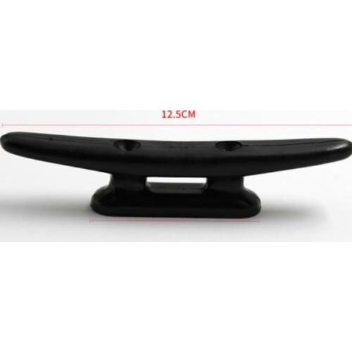 1 Pcs 5'' Boat Cleat Heavy Duty Black Nylon Open Base Boat & Dock Cleats For Yacht Marine Boat Accessories Marine