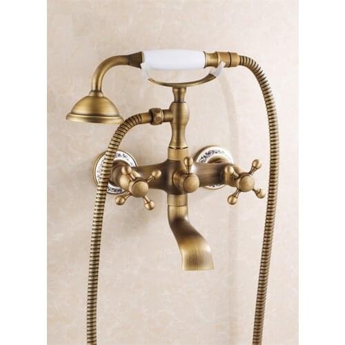 Bathroom Shower Faucet Bathtub Sink Faucet Wall Bath Shower Faucet Set Waterfall Water Mixer Bath Sink Faucet Mixer 6761AF