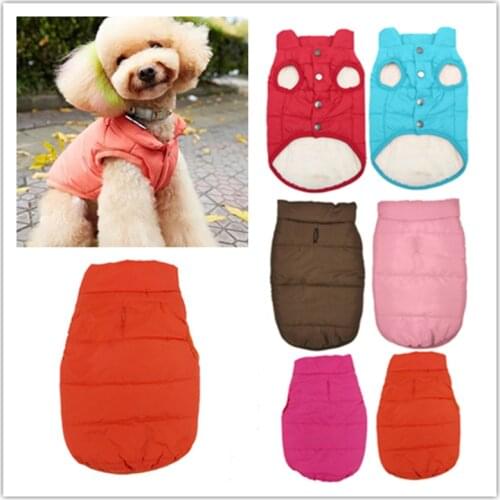 Pet Dog Vest Jacket Autumn Winter Warm Fleece Dog Coat Clothes for Small Medium Large Dogs Chihuahua French Bulldog Pug Clothing