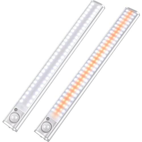 LED Cabinet Lighting Sensor Light 120 LED Rechargeable Dimmable Sensor Light Night With Motion Detector For Cupboard