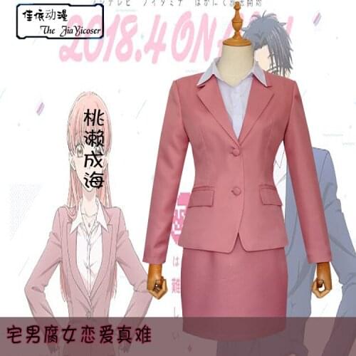 Wotaku ni Koi wa Muzukashii Anime Cos Momose Narumi Halloween Man Woman Cosplay uniform Cosplay Costume