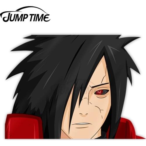 Jump Time Madara Obito Sasuke uchiha Anime Peeking Sticker Window Car Vinyl Decal Truck