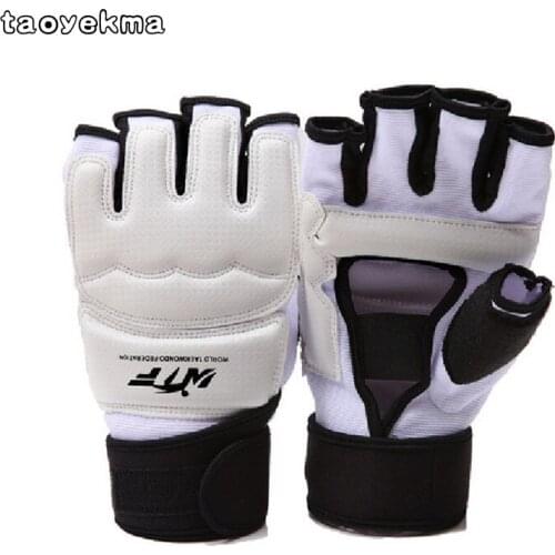 High quality Taekwondo gloves hand protectors frighting pads karate MMA boxing muay thai black white Taekwondo hands guards gear