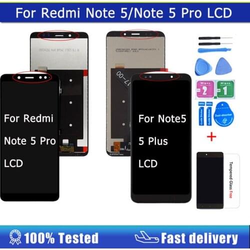 Original For Xiaomi Redmi Note 5 Pro LCD Display Touch Screen Digitizer Replacement Parts For Redmi Note 5 Redmi Plus LCD