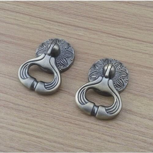 1pcs European Bronze Pendants Handle Furniture Hardware Handle Kitchen Cabinets Pull Drawer Wardrobe Cupboard Dresser Door Knobs