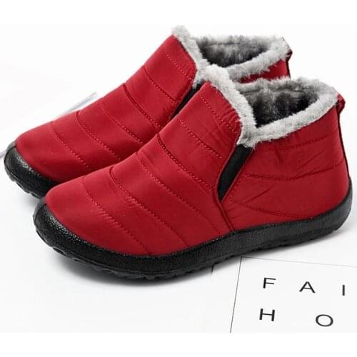 Snow Boots Women Keep Warm Womens Ankle Boots Winter Female Slip On Boots Women Casaul Shoes Waterproof Ladies Sneaker Footwear