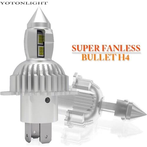 YOTONLIGHT Mini 1:1 Led H4 Headlight Bulbs 50w 12000Lm Car H4 Led Motorcycle Hb2 9003 6000k Moto Fanless 12v