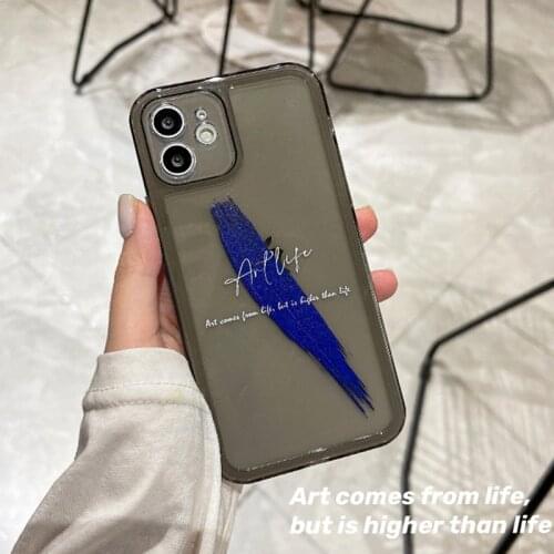 Retro artist art life Klein Blue pigment Phone Case For iPhone 11 12 Pro Max Xs Max XR XS 7 8 Plus X 7Plus case Cute Soft Cover