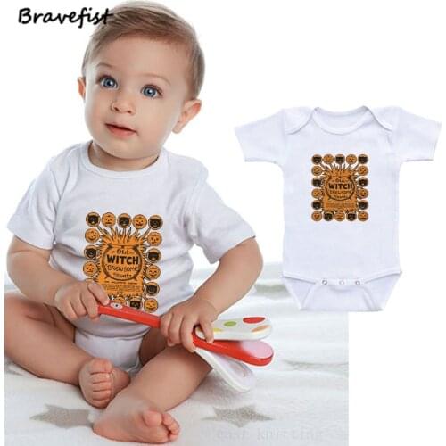 Fashion Newborn Bodysuits Cotton Summer Children Clothes For Boys Girls Halloween Baby Jumpsuits 0-24Months Kids Outfits Onesie