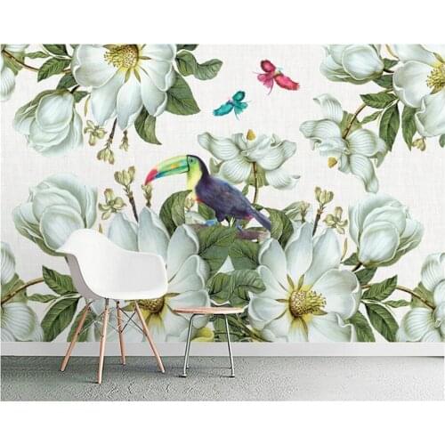Beibehang Custom photo wallpaper europe vintage floral tv background wallpapers for living room papel pintado 3d wallpaper