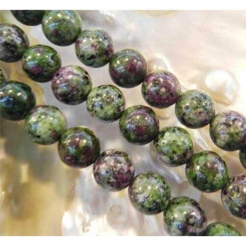 Best selling! 12mm Green zoisite round loose beads 15 inch DIY stone suitable jewelry making design exquisite gift wholesale
