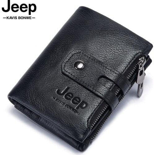 Quality Fashion Rfid Genuine Leather Men Wallets Short Coin Purse Mini Card Holder PORTFOLIO Portomonee Male Walet Pocket Black