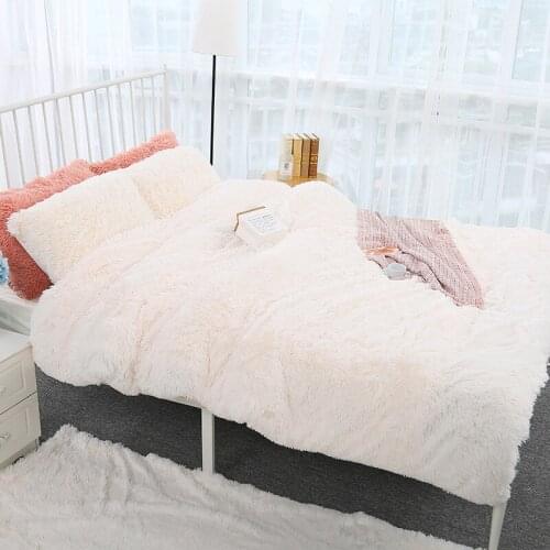 Winter Thick and Soft Warm Mink Velvet Three-piece Set of Coral Velvet Cloud Mink Velvet Cover Bedding 3-piece Set
