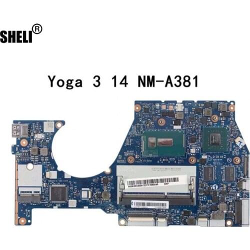 For lenovo Yoga 3 14 motherboard BTUU1 NM-A381 SR23W i7-5500U FRU 5B20H366